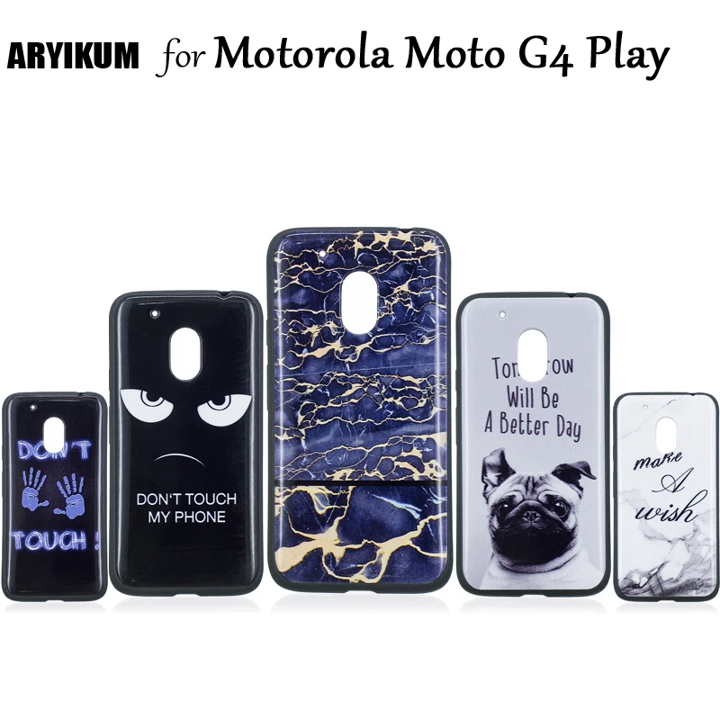 Phone Cases For Motorola Moto G4 Play Capinha Soft Silicone Marble Case Cover For Lenovo Moto G4
