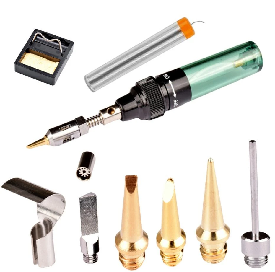 Green Vaorwne Cordless Torch Soldering Iron MT-100 Butane Gas Soldering Iron Pen Green Vaorwne Cordless Torch Soldering Iron MT-100 Butane Gas Soldering Iron Pen