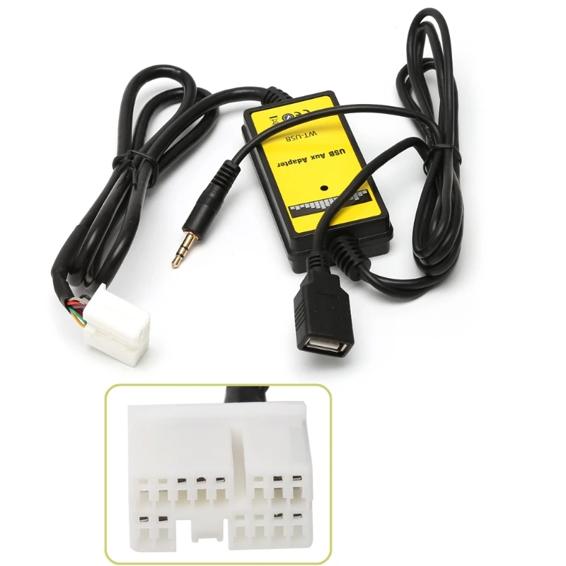 

Car MP3 Audio Interface SD AUX USB Data Cable Adapter CD Changer For Honda Acura