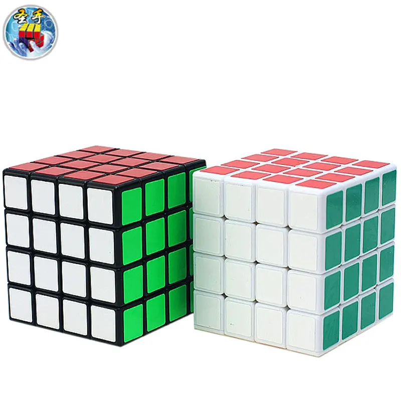 

ShengShou 4x4 Puzzle Cube Speed Professional Cube Black/White Ultra-Smooth Educational Twist Puzzle Toys Curler