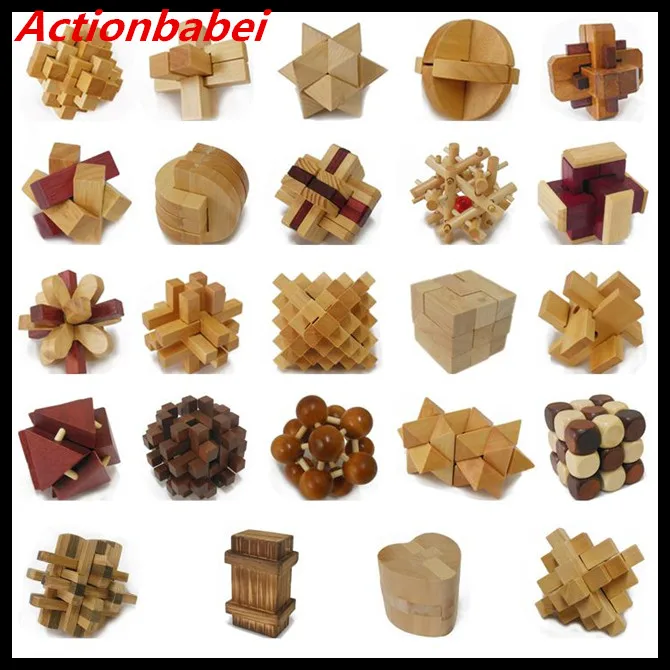 Actionbabei новая Китайская головоломка деревянная игра игрушка подарок деревянная Китайская Игрушка Kongming Замок игра игрушка подарок