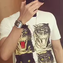 2017 Hot Baby Kids Clothes Cool Tiger Animal Pattern T shirt Summer Fashion Tops Tee for