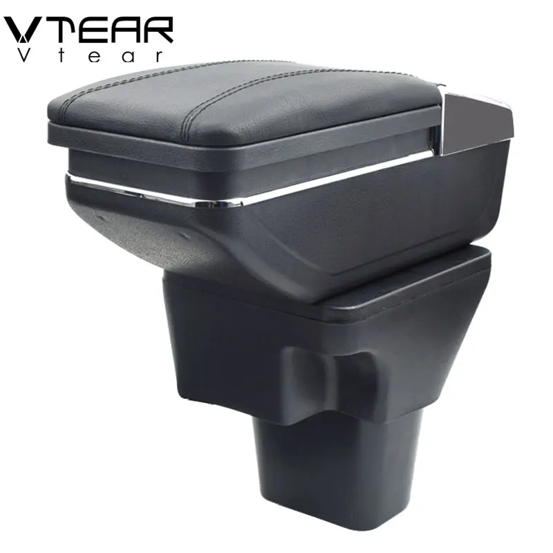 Vtear For Hyundai Accent Armrest Box Central Store Content Box With Cup