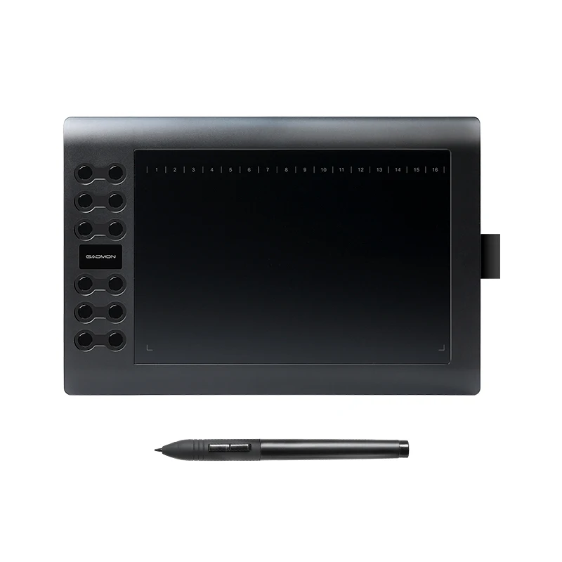 GAOMON M106K - Profesionální 10 palcový grafický tablet pro kreslení s USB Art Digital Tablet 2048 úrovně pero