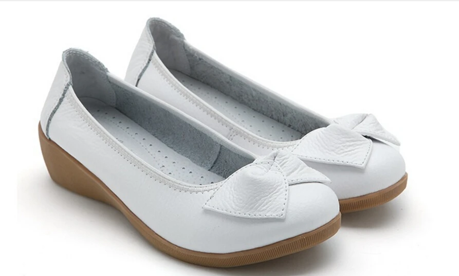 

Women Shoes 2016 Loafers Women Genuine Leather Flat Shoes Woman Casual Nurse Work Shoes Women Flats 5 Colors