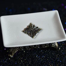 Винтажная керамическая мыльница для душа, походный держатель для путешествий, Диспенсер, мыльница для ванной, душевая тарелка, коробка, украшение дома 3