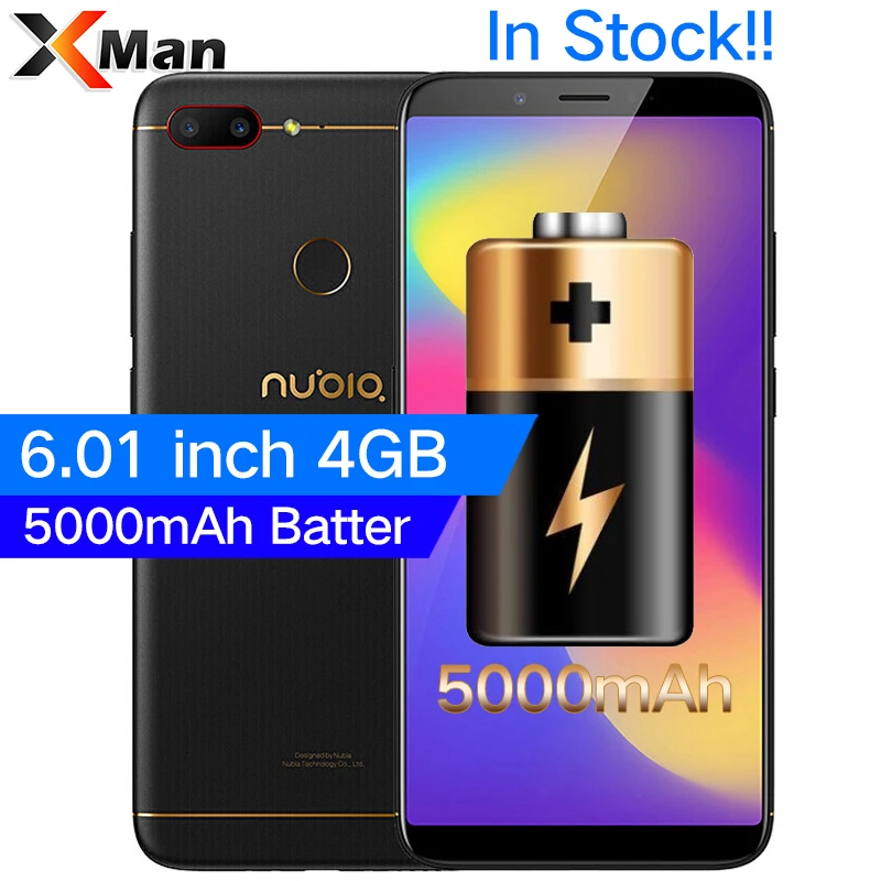 

Original ZTE Nubia N3 6.01 inch 4GB RAM 64GB 5000mAh Mobile Phone Snapdragon 625 Octa Core Dual Rear Camera Fingerprint ID