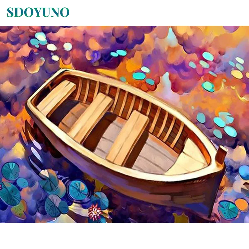 

SDOYUNO Pictures by numbers For Adults 40x50cm Frameless Painting By Numbers Nature Bedroom Decor Gift Draw Number