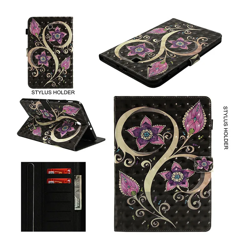 For samsung galaxy tab e 9.6 sm-t560 PU leather Stand Case For Samsung Galaxy Tab E 9.6 inch Cover T560 T561 SM-T561 Funda Tablet Flip Cases (14)