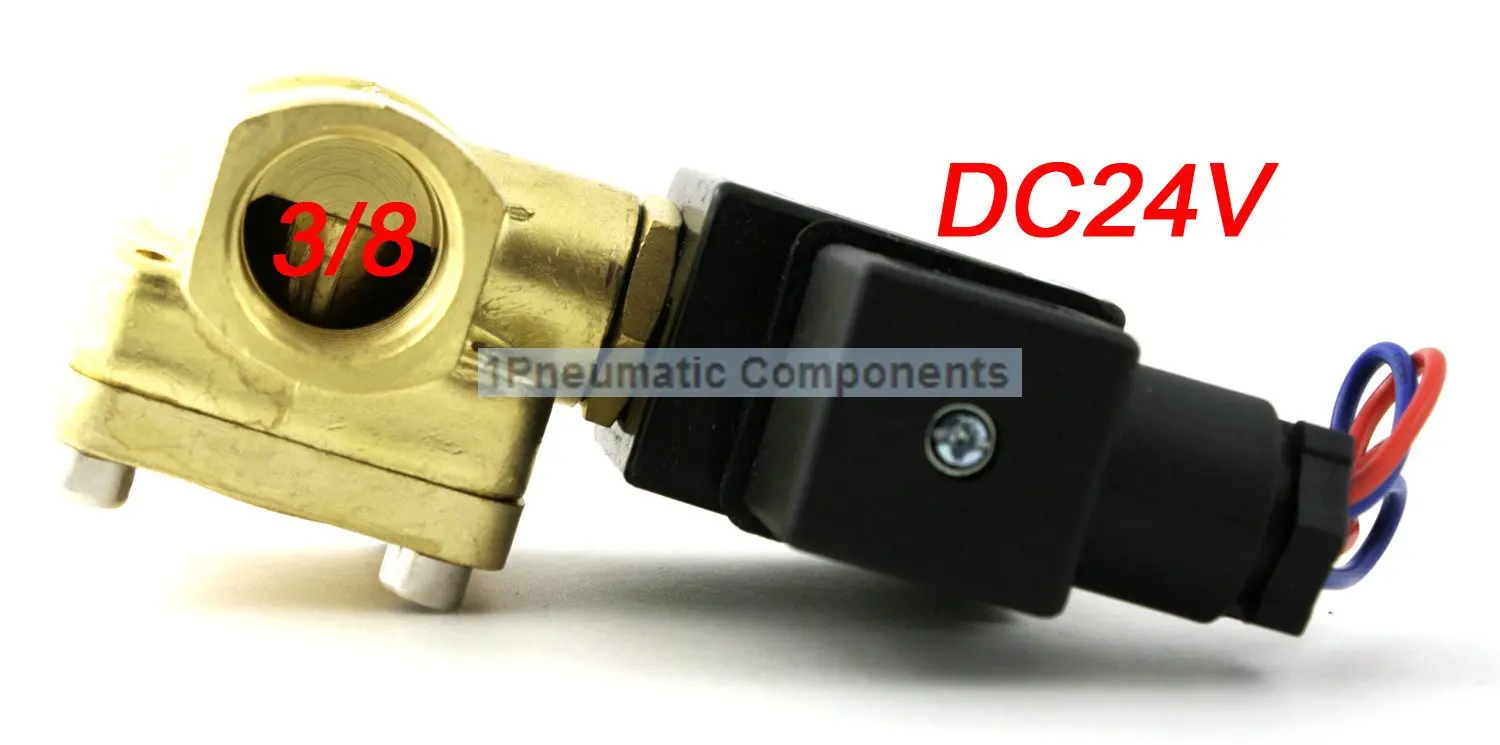 High Quality 3/8'' 230 PSI Electric Solenoid Valve 24VDC Normally closed Diaphragm 0927100 | Обустройство дома