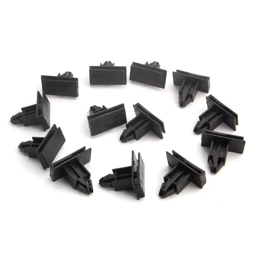 BBQFUKA 10Pcs Nylon Car Rocker Panel Moulding Clip Retainers 10431761