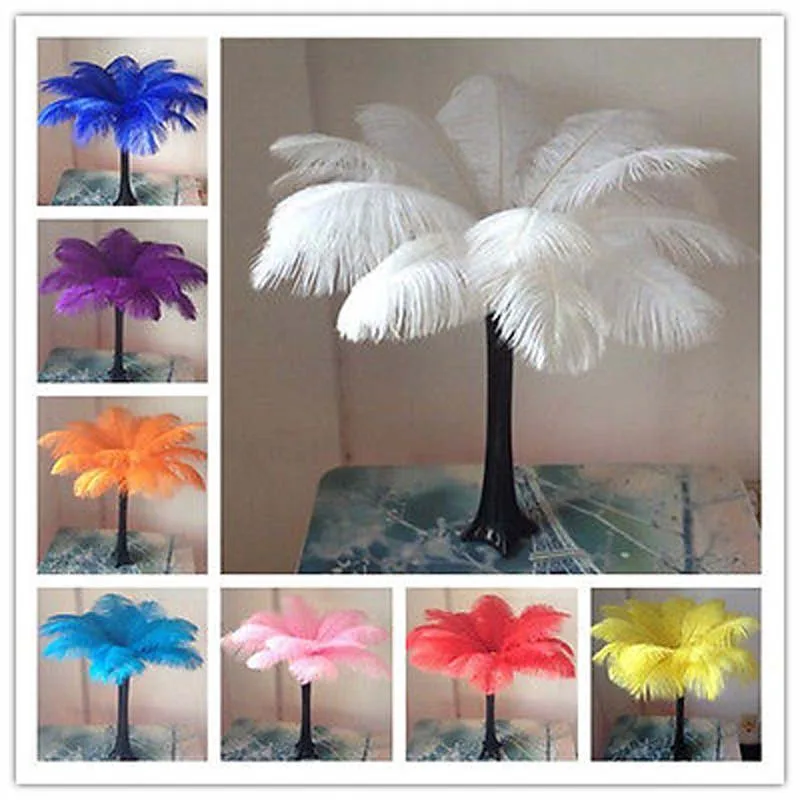 Plumas De Avestruz Naturales PATIKIL - 30 Unidades, Verde Oscuro, Para Manualidades