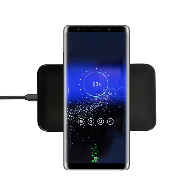 Qi Standard Small Thin Square Wireless Charger Support for iphone 8 8p X Universal Wireless charging pad for Samsung S8 Note8