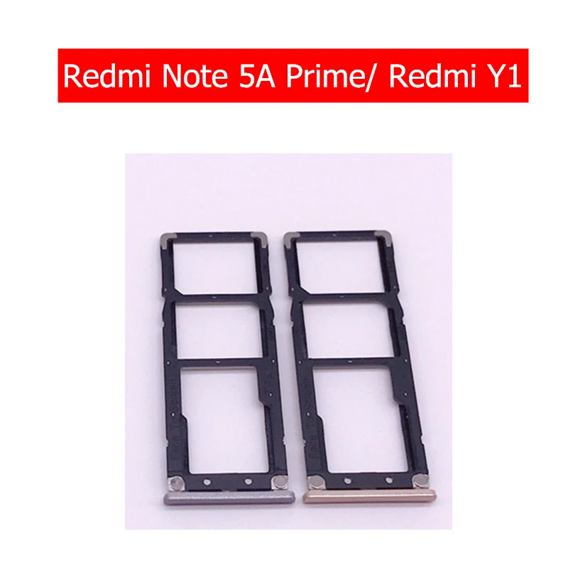 

for Xiaomi Redmi Note 5A Prime Pro / Redmi Y1 Card Tray Holder SIM Micro SD Card Slot Adapter Holder Repair Spare Parts