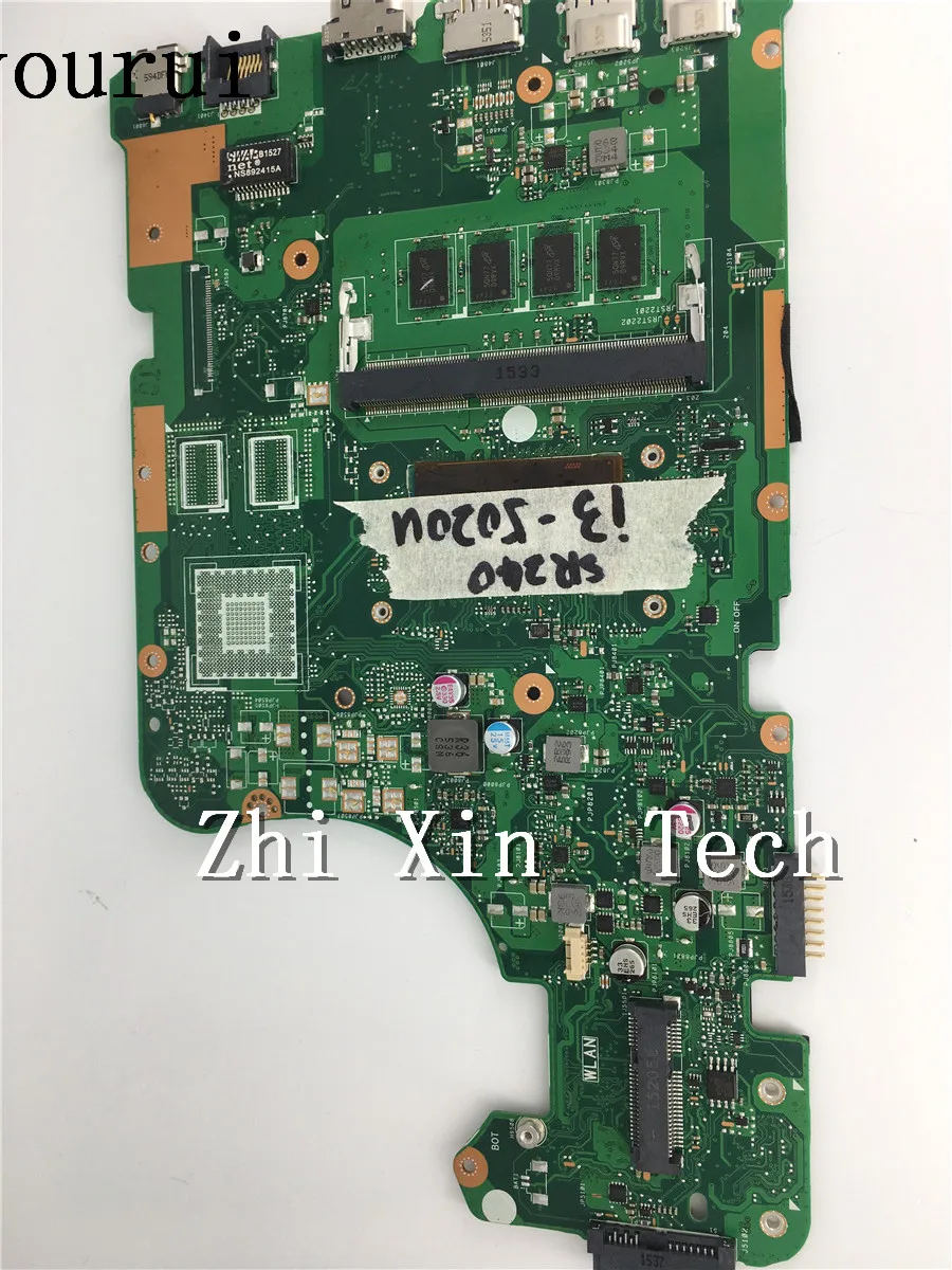  yourui X555LD REV:3.6 For ASUS X555LA X555LAB Laptop Motherboard with i3-5020u CPU 4GB RAM Tested W
