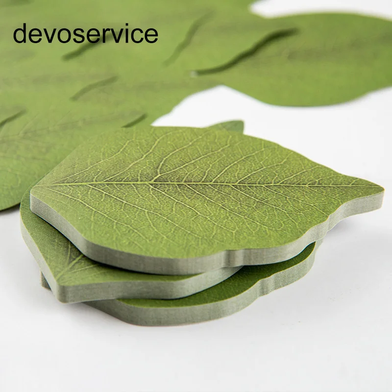 

150 Sheets Cute Creative Self-adhesive DIY Decoration Leaves Notes Convenient Sticky Creative Leaf Bookmark Stationery stickers