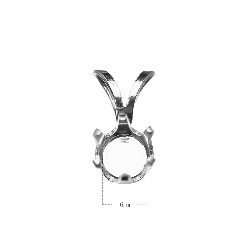 Подвеска Beadsnice ID27403 из серебра 925 пробы 6 мм|bezel pendant diy|bezel pendantsilver round |