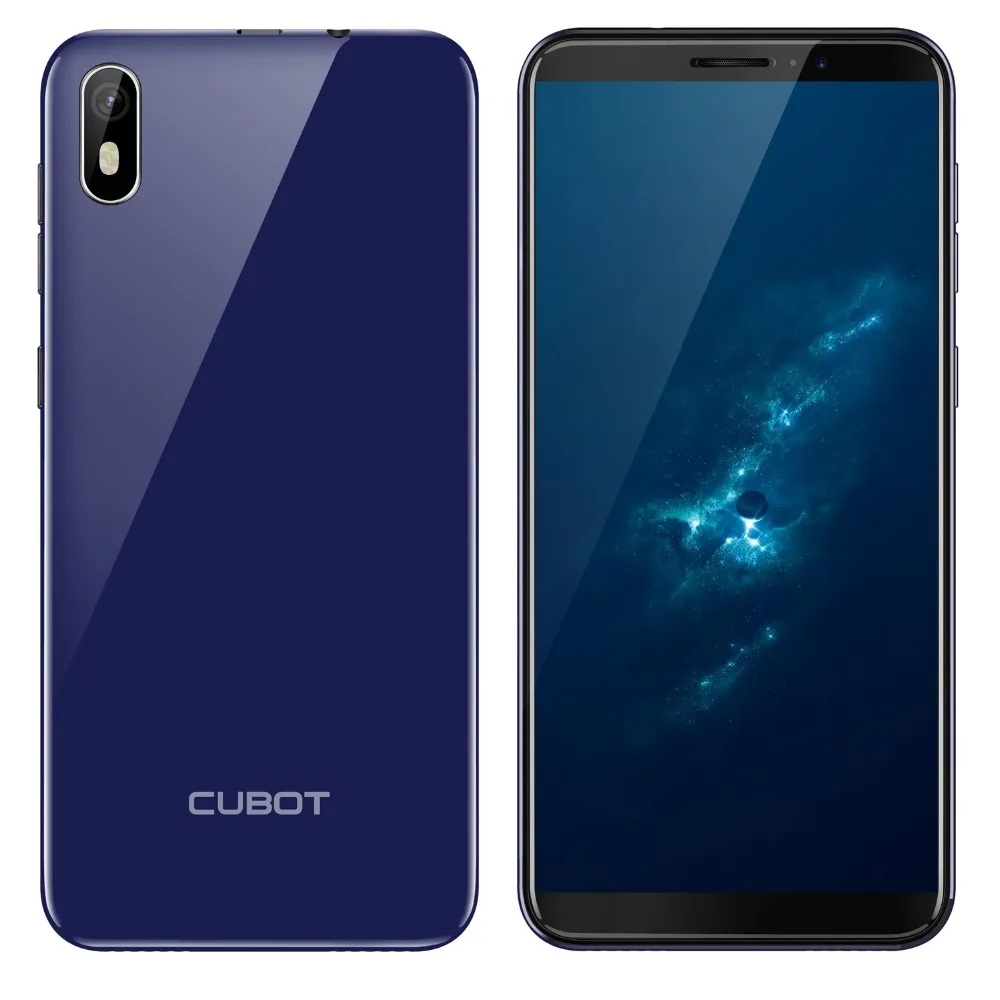 Cubot J5 MT6580 четырехъядерный 5,5 дюймовый полный большой дисплей Android 9,0 2 Гб ОЗУ 16 Гб ПЗУ смартфон 2800 мАч 3G мобильный телефон