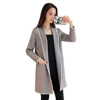 

Office Lady Elegant Turn Down Collar Wide-Waisted Coat Autumn Lady Workwear Women Coats Outerwear Trench Long Outerwear