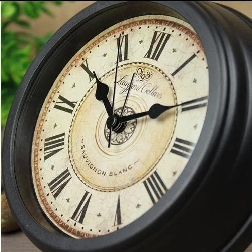 Creative 5 inch Classic Clock Vintage Alarm Clocks Circular Roman Numerals Needle Quartz Clock Antique Metal Desktop Table Clock Creative 5 inch Classic Clock Vintage Alarm Clocks Circular Roman Numerals Needle Quartz Clock Antique Metal Desktop Table Clock