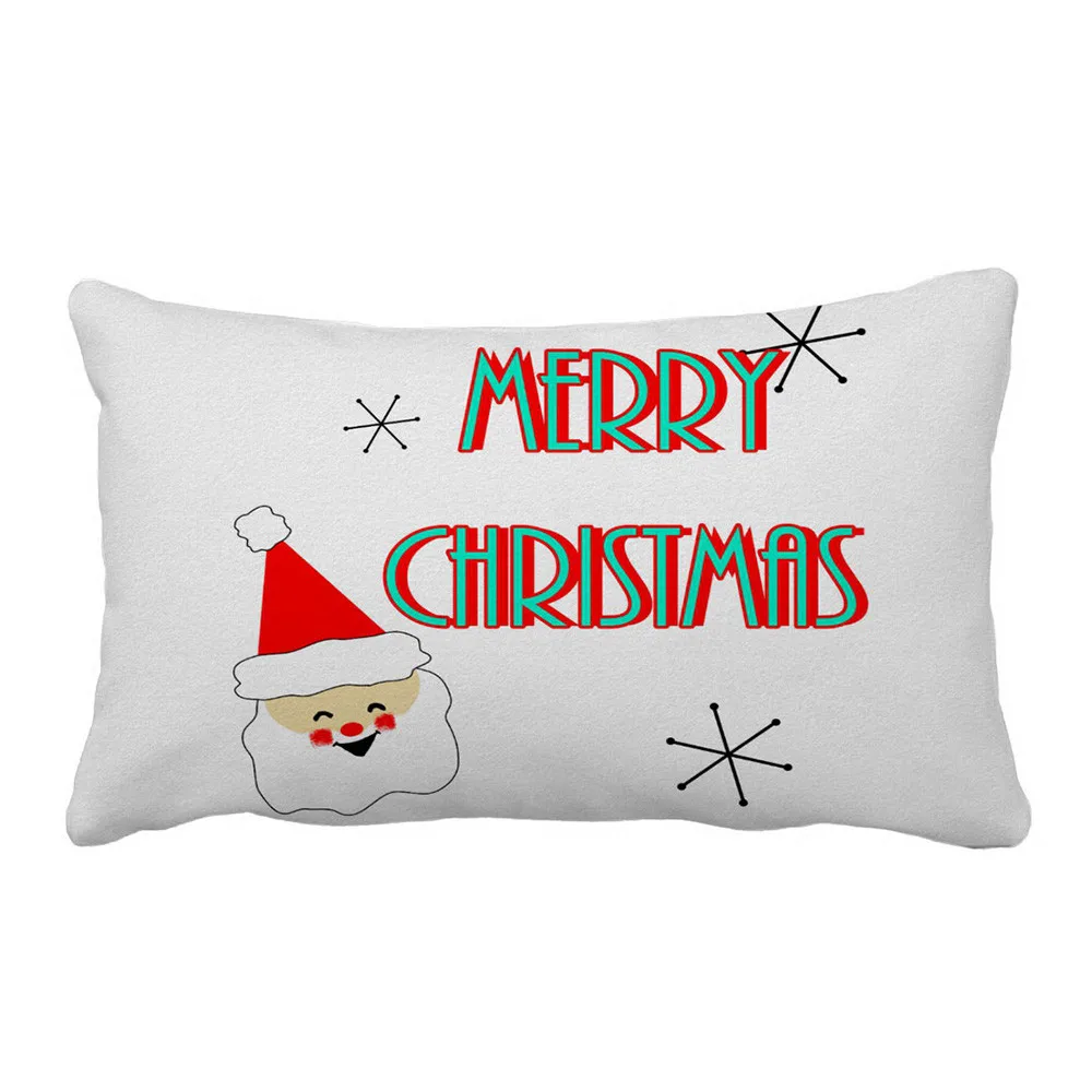 Рождественский чехол для подушки, мягкий чехол для дивана с принтом, чехол для подушки для украшения дома, чехол для подушки, декоративные подушки для диванов, чехол - Цвет: E