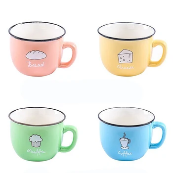 

200ml Exquisite Candy Color Ceramic Mug,Coffee Milk Breakfast Cup Cute Porcelain Tea Mugs Novetly Gifts Drop shipping