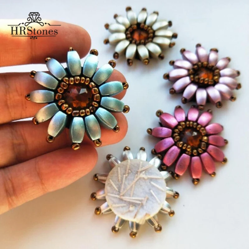 

Acrylic Handmade flowers Clothes Bags Decorative Accessories Personalized Clothing Shoes Hats Hand Sewn DIY Patch