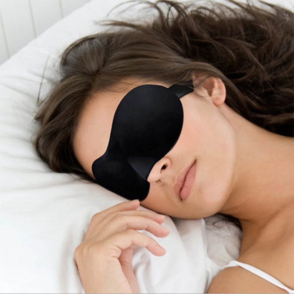 

3D Sponge EyeShade Sleeping Eye Mask Cover eyepatch blindfolds for Travel health care to shield the light Office sleep mask