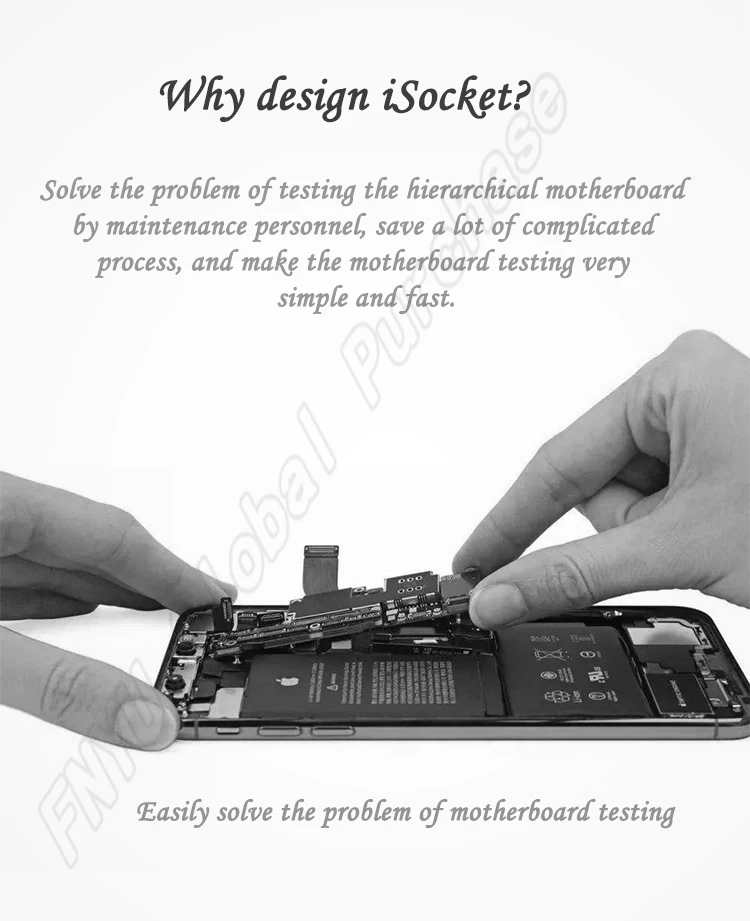 Qianli novo isocket placa-mãe teste dispositivo elétrico