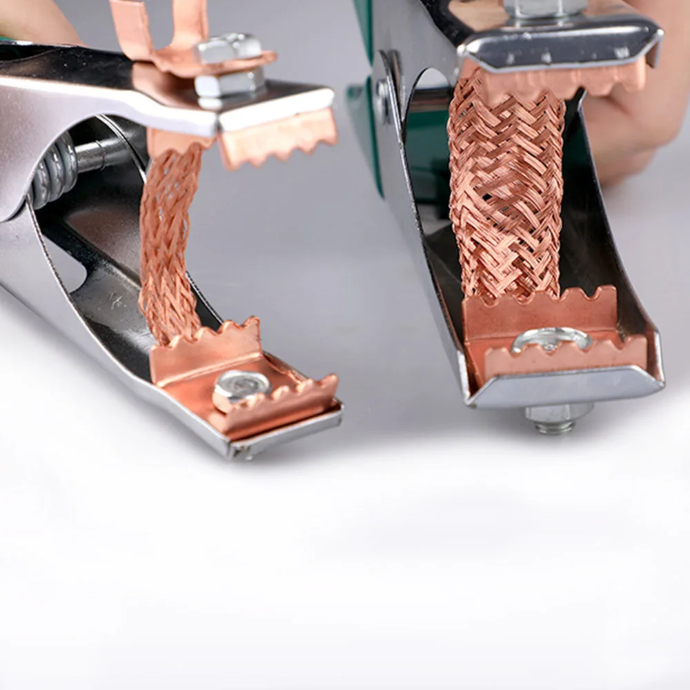 300Amp Crocodile Clips Welding Ground Clamp Welding Electrode Holder Earth Ground Cable Clip for Welding Clamps Welder Tool