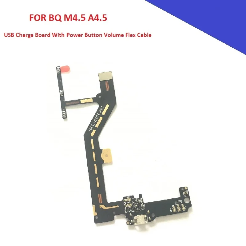 Зарядная Плата USB с кнопкой питания и громкости для BQ Aquaris M4.5 A4.5 мобильный телефон