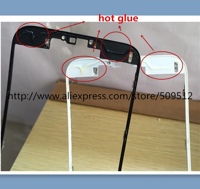 10/50pcs 100% A Quality Front Bezel with hot glue Middle Frame for iPhone 6s plus Mid Chassis Touch Screen LCD | Мобильные телефоны