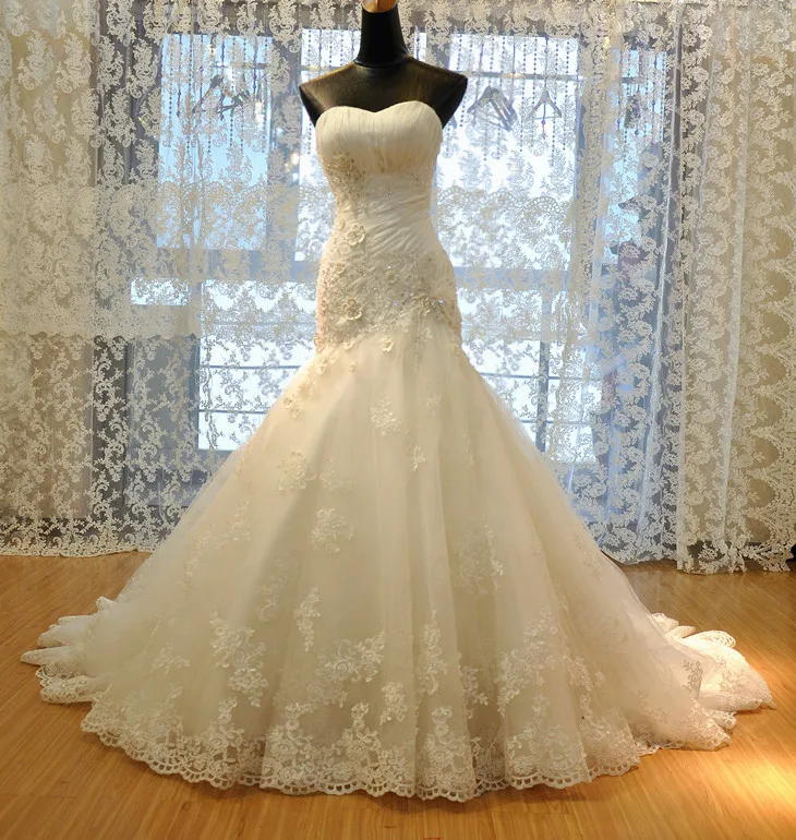 

Vestido De Festa Longo Freeshipping 2015 T Bodice Top Quality Real Sample Mermaid Designer Actual Pictures Wedding Dress Gown