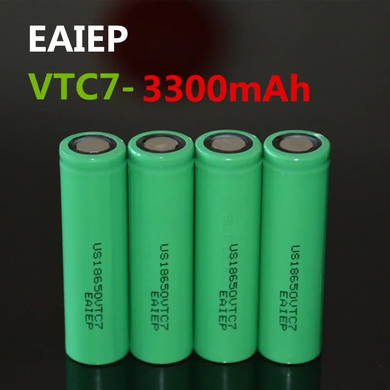 

4pcs/lot EAIEP lii-30A US18650VTC7 18650 3300mah electronic cigarette Rechargeable batteries power high discharge