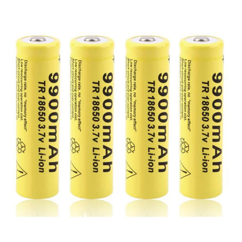 3 7 V 18650 батарея литиевая 9800mAh аккумуляторная литий-ионная для фонарика Прямая