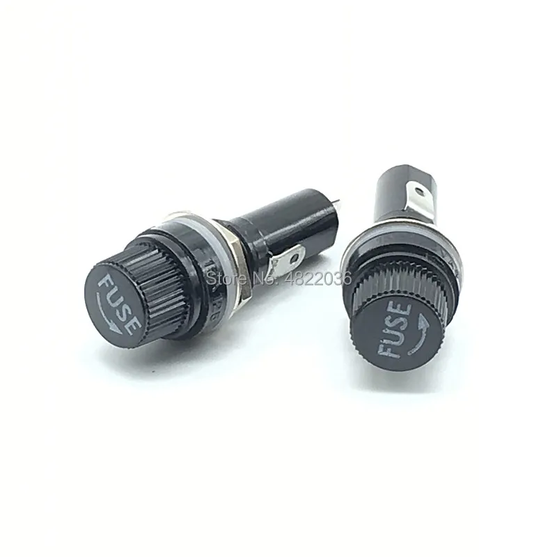 5pcs 6*30mm glass fuse holders 6x30 insurance tube socket fuse holder for insurance Panel Mount Fuse Holder