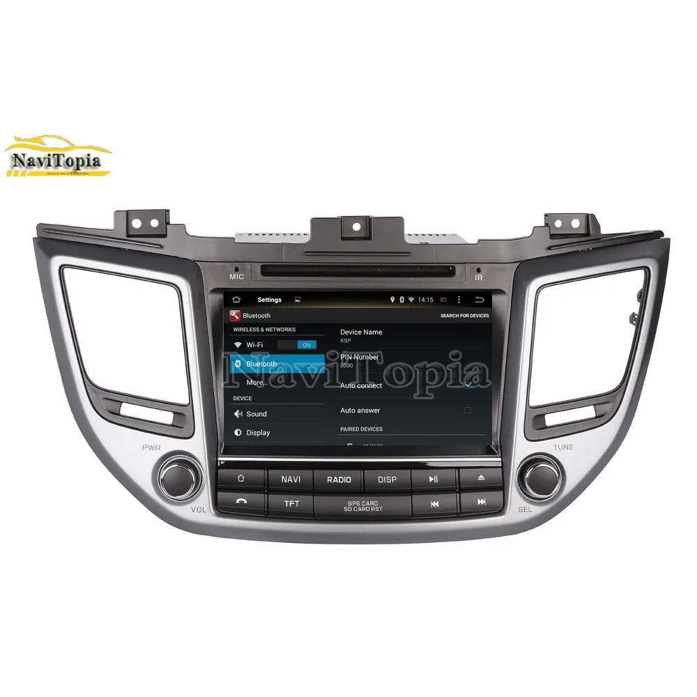 Discount NAVITOPIA 4G RAM 64G ROM PX6 Android 9.0 Car DVD Multimedia Player GPS Navigation for Hyundai Tucson 2015 2016 2017 2018- 14