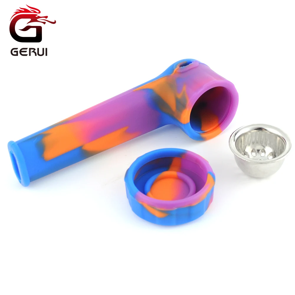 Buy GERUI 1PC 88mm Mini Silicone Smoking Pipes Tobacco