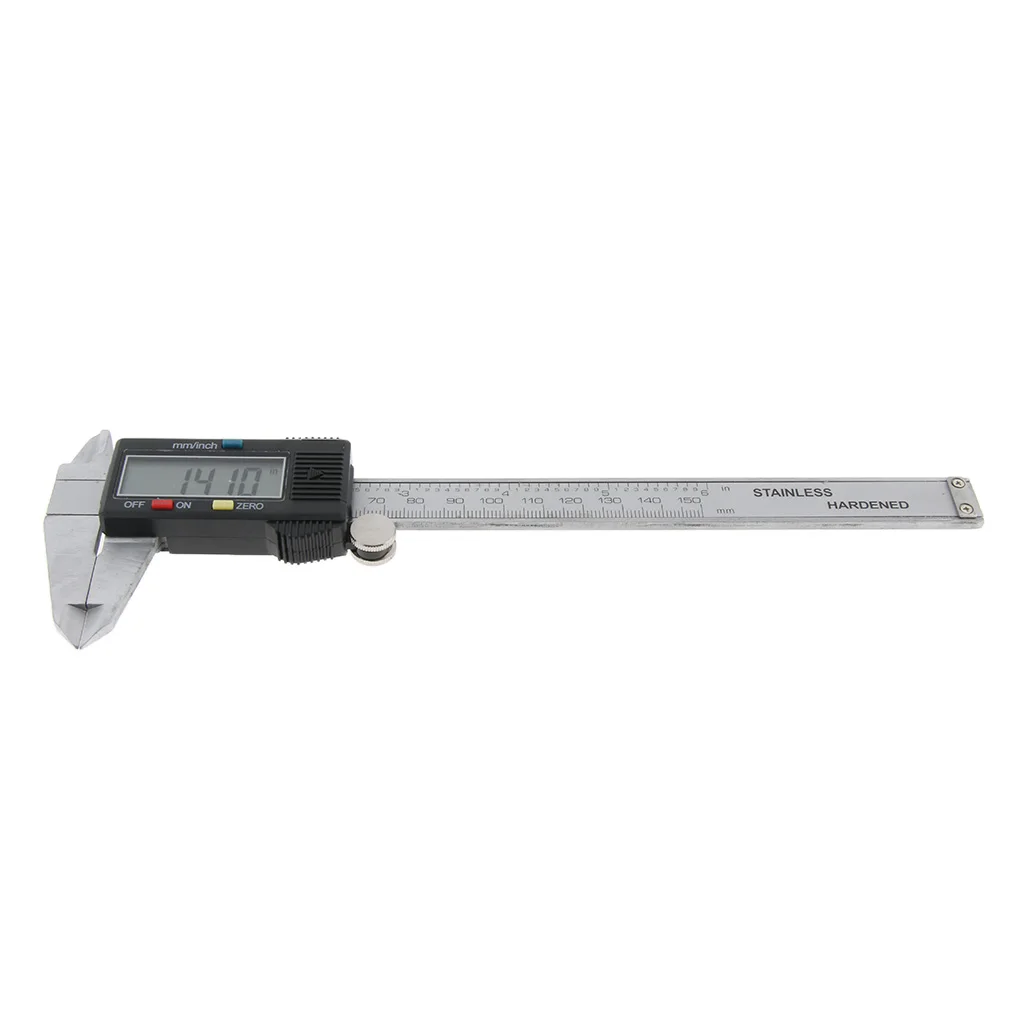 

0-150mm Hardened Steel Digital Vernier Caliper Metric mm/ Inch Reading