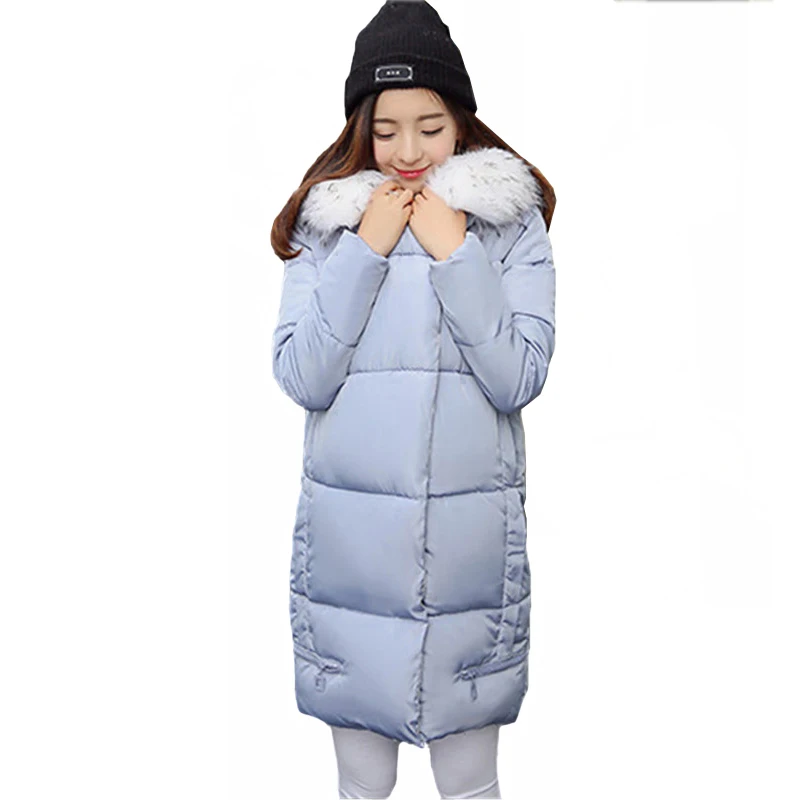 Winter Maternity Down Cotton Parka Pregnant Women Long Warm Coat