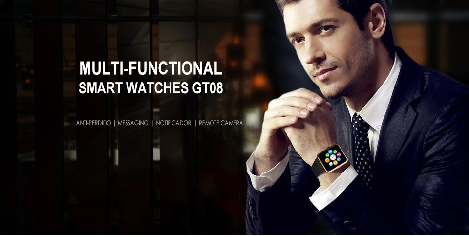Смарт-часы GT08 для Apple Watch, мужские и женские наручные часы на Android, умная электроника, умные часы с камерой, поддержка sim-карты TF, PK Y1