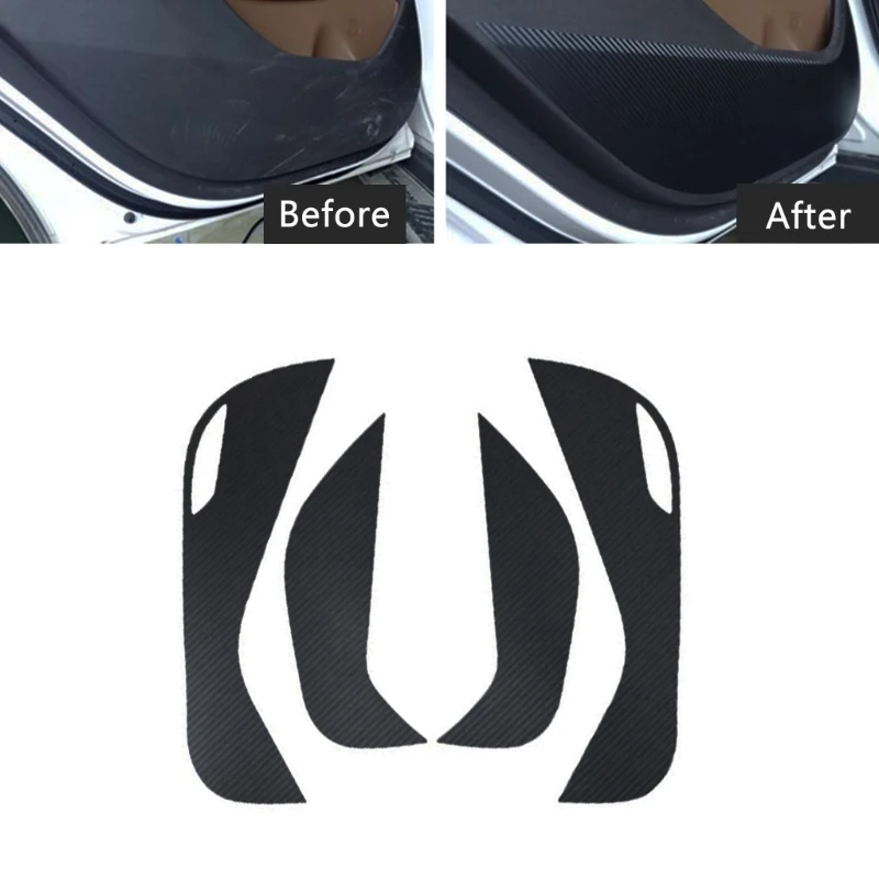 

2019 New Hot New 4 Pcs Waterproof Auto Car Side Door Inner Decal Anti Kick Protective Sticker For Hyundai Tucson 2015 2016
