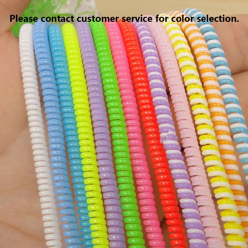 

60CM USB Charging Data Cable Protector Cable Protection Wrap Cable Winder Organizer for IPhone for Xiaomi