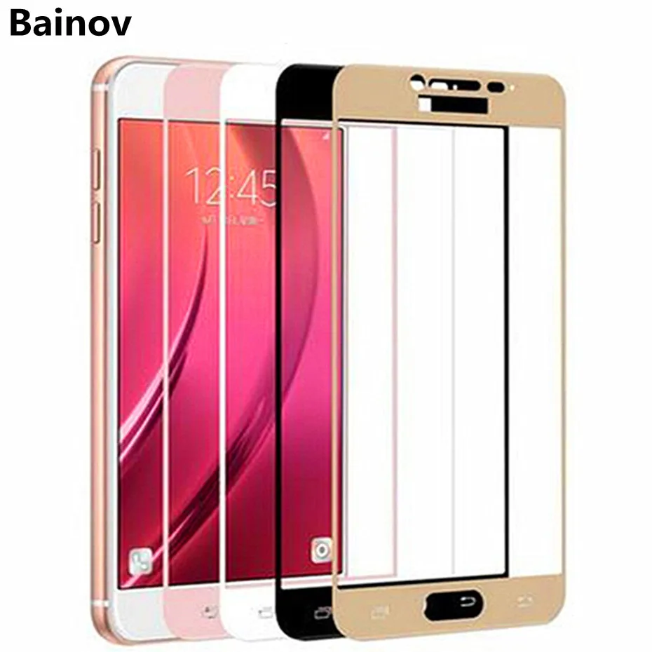 Защитное стекло для samsung J2 J5 J7 prime 9 h полное покрытие закаленное galaxy A3 A5 A7 2017
