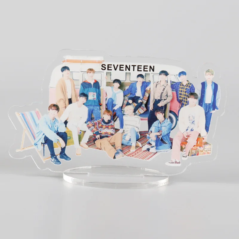 

[MYKPOP]SEVENTEEN Standing Modols Hot Transparent Acrylic Idol KPOP Fans Collection SA19060705