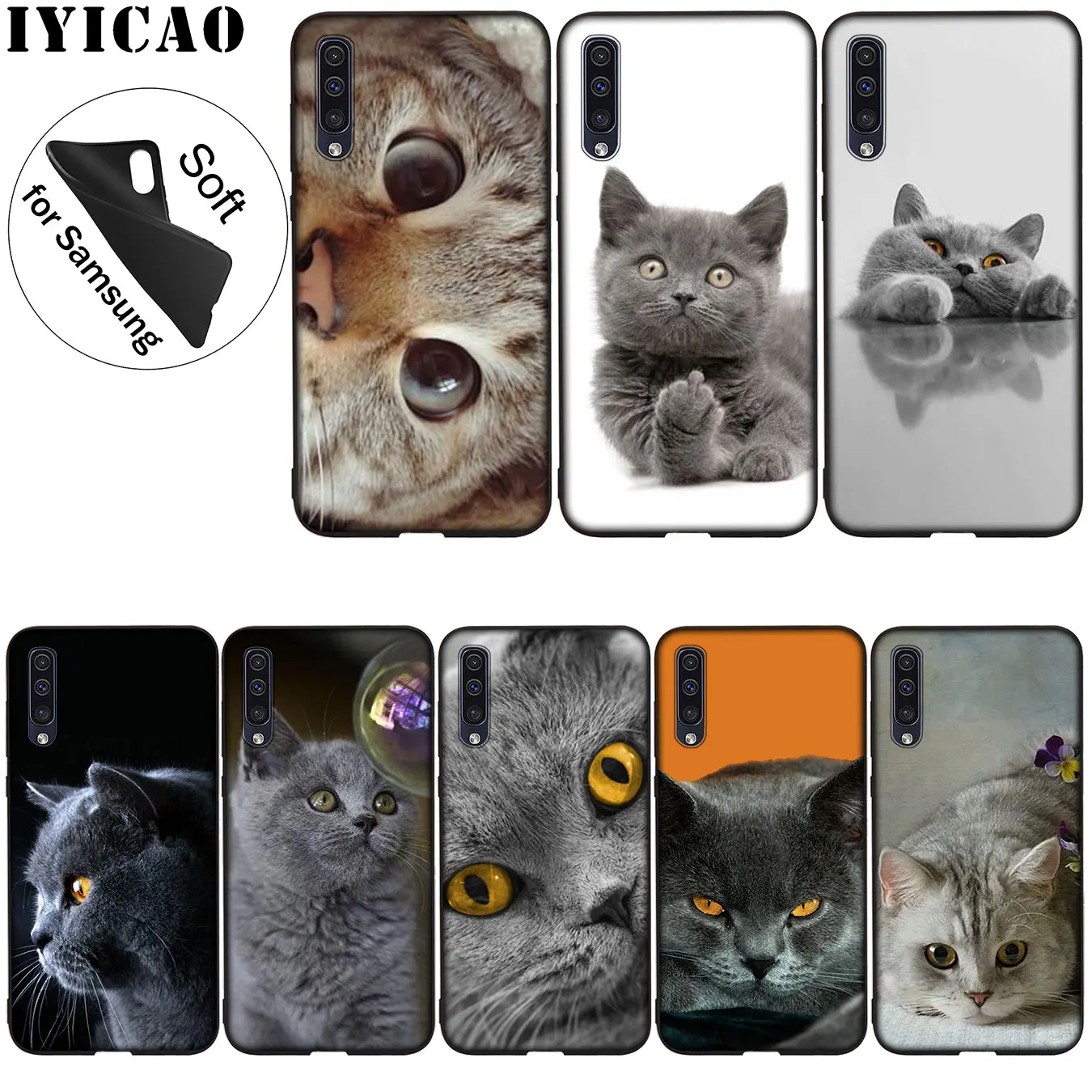Мягкий силиконовый чехол для Samsung Galaxy A70 A60 A50 A40 A30 A20 A10 A50S A40S A30S A20E A10S |