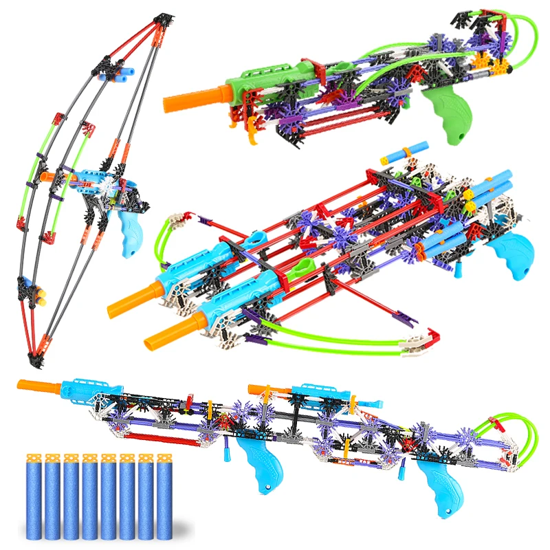 Balles souples jouet pistolet balles pour nerf jouet pistolet blocs de construction assembler jouets mitraillette garçon cadeau de noël pour enfants