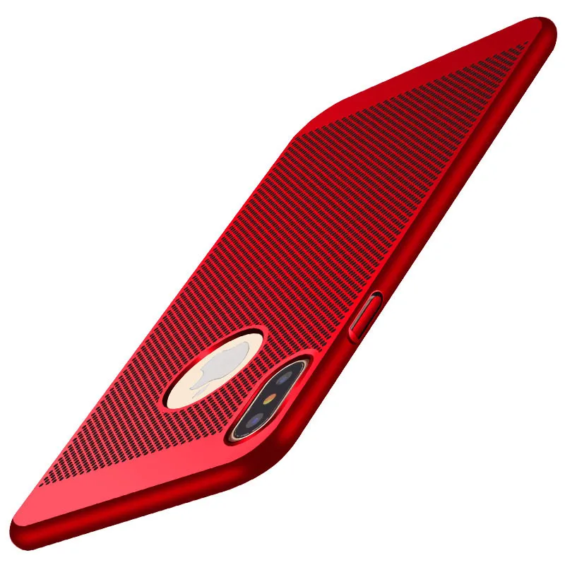 New-For-Apple-iPhone-8-Case-Honeycomb-PC-Matte-Back-Cover-Heat-Dissipation-Cooling-Housing-For (2)