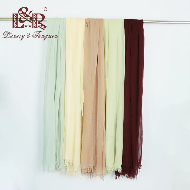 

2018 Luxury Brand Women Silk Scarf Foulard Modal Chiffon Hijab Female Solid Head Scarves Unisex Boho Shawl Wraps Stole Cachecol