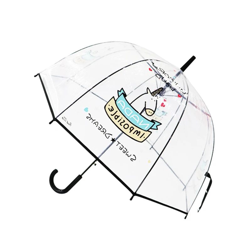 Unicorn Rainbow & Stars Umbrellas 21 Unicorn Rainbow & Stars Umbrellas -Unicorn Fashion SAFEBET Kids Unicorn Umbrella Cute Transparent Umbrellas Apollo Semi Automatic Cartoon Penguin Children Umbrella Drop Shipping